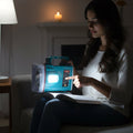 Portable LED torch with ergonomic grip for emergency and outdoor use