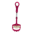 Spring push-type masher used for fruit or baby food.