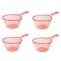 Four-piece kitchen washing and straining bowl set with non-slip grip handles