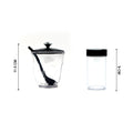 Side view of the Ganesh Spice Condiment Set, showcasing its compact design.