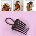 Insert comb part of volumizing hair bun clip for firm hair grip