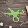 Packaged plastic safety scissors for preschool arts and crafts