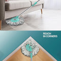 Detailed view of the durable steel spin mechanism inside the Ganesh Spin Mop's bucket.