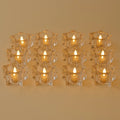 Crystal-effect flameless LED candles perfect for weddings and parties