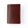 PU leather wallet interior with ample currency space for bills and notes