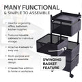 High-quality metal kitchen trolley easy to move and maintain
