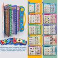 Bright, interactive buttons on the Kids Learning Book, designed for easy use by toddlers.