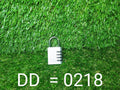 Secure 4-Digit Combination Padlock resting on a wooden table.