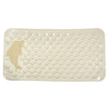 Anti-slip bath mat positioned inside bathtub providing secure footing