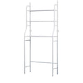Components of the easy-to-assemble over toilet storage rack laid out for installation.