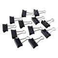 Set of 12 medium 32mm binder clips for holding papers tightly