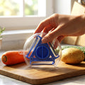 Sharp blade kitchen peeler designed for quick food preparation
