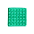 Square-shaped silicone Pop It toy in detail