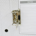 Organised documents held securely within the box file.