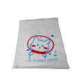 Reusable zip pouch displayed open to show interior space for essentials.