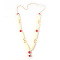Festive floral decorative pooja garland for Hindu worship rituals
