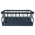 Plastic bathroom storage rack organizer ideal for toiletries and personal care