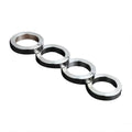 Modern stainless steel finger spinner ring in a sleek design, perfect for daily wear.