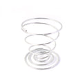 Spiral egg holder made of rust-resistant stainless steel for kitchen use