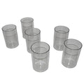 Break-resistant crystal clear plastic tumblers for safe drinking