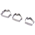 Heavy-duty stainless steel cookie cutter set for home baking and cake decoration