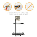 Durable two-tier soap rack securely holding multiple soap bars.