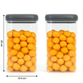 Kitchen storage container showing airtight seal design