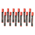 Multi-pack of red permanent markers suitable for office and industrial marking
