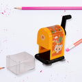 Table pencil sharpener with ergonomic button for easy use