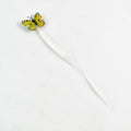 Colorful LED butterfly hair braid clip in vibrant colors