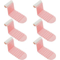 Anti-slip ribbed design bed sheet clips in use for secure sheet hold