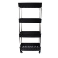 Room roll movable storage rack trolley with multi-use application