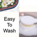 Soft and highly absorbent bath mat featuring a charming floral design.