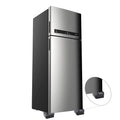 An appliance, possibly a refrigerator, elevated by the heavy-duty base stand set.