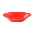 Deep red oval serving bowl perfect for salads and snacks