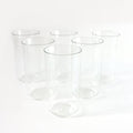 300ml juice glass set made of durable glossy plastic for everyday use