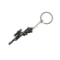 Miniature rifle gun metal keychain, lightweight and durable accessory