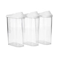 Durable plastic airtight containers with secure lids for kitchen essentials