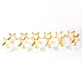 Decorative flameless LED candle lamps shaped like stars for safe lighting