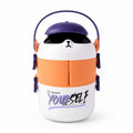 Stylish cartoon kids lunch container with secure locks