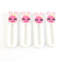 Pull handles mounted on cabinet doors using self stick push pull helper set