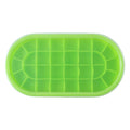 Freezer ice cube tray with oval compartments for home use