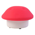 Soft glow mushroom night light illuminating a cozy room corner