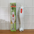 Electric hand blender stick placed on kitchen counter for use
