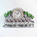 Elegant plastic body wall clock adding instant charm to any wall