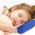 Comfortable travel pillow filled with soft microbeads for support.