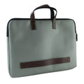 Stylish business briefcase with secure zipper closure
