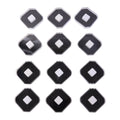 Close-up detail of soft cushion inserts in jewellery display box set