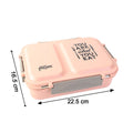 Stylish motivational stainless steel tiffin box with two compartments