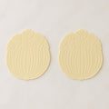 Silicone leaf coaster protecting surface from heat and moisture with hot beverage